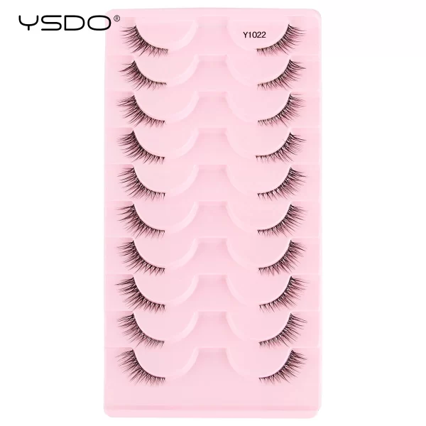 Half Lashes 3/7/10 Pairs Soft Natural 3D Mink Eyelashes Wispy Mink Lashes Makeup Volume Fluffy Half False Eyelash Cilios Tools - Image 22
