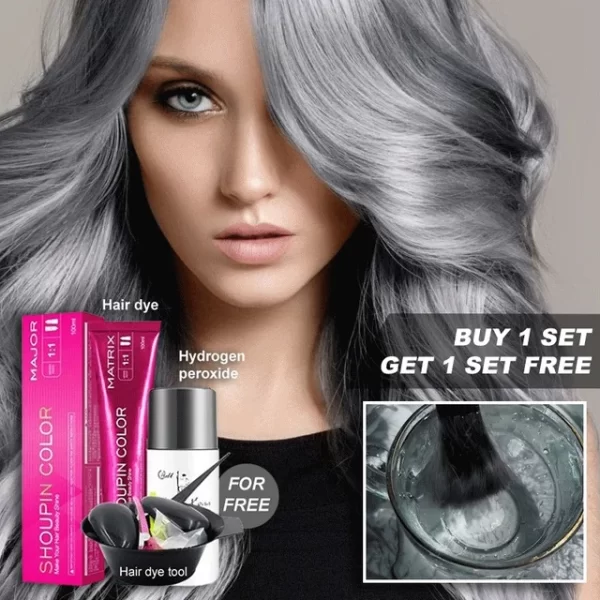 Damage-Free Permanent Hair Color Dye Set DIY Hair Coloring Kit brown hot pink hair dye color for gray hair coverage Styling Tool - Image 18
