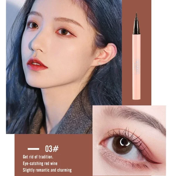 SUAKE 1Pcs Black Liquid Eyeliner Makeup Pen Waterproof Long-lasting Eyeliner Sweat-proof Not Easy to Smudge Cat's Claw Pen - Image 10