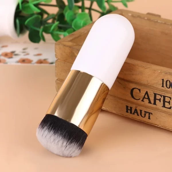 New 2023 Chubby Pier Foundation Brush Flat Cream Makeup Brushes Professional Cosmetic Make-up Brush - Image 3