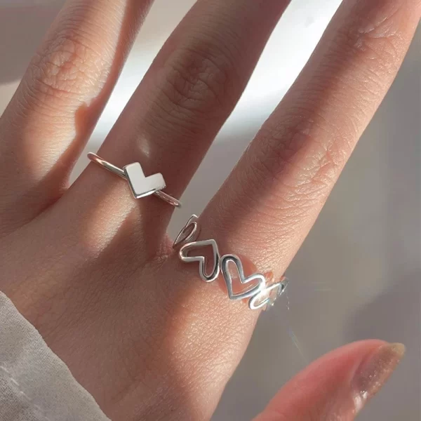 Bohemian Gold Color Cross Wide Rings Set For Women Girl Simple Chain Finger Tail Rings 2022 NEW Bijoux Jewelry Gifts Ring Female - Image 8