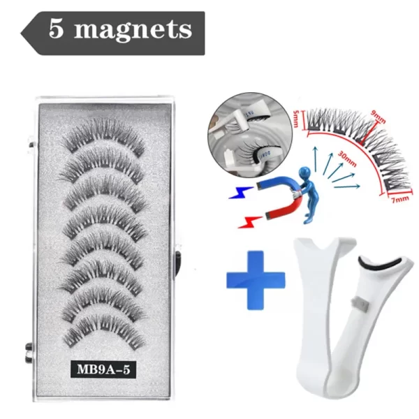 3d Magnetic False Eyelashes Reusable Waterproof Natural Long Lasting Eyelash Extension Tool False Eyelashes New 2024 - Image 21