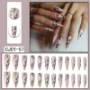 Long Ballet French Nail Art White Fake Nails Manicure Press On Nails False With Designs Artificial Wearing Reusable - Image 5