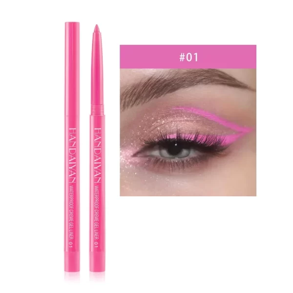 Sexy Purple Waterproof Matte Eye Cosmetics EyeLiner Pencil Long Lasting Women Fashion Pink Black Eye Charming Eye Liner Pencil - Image 14
