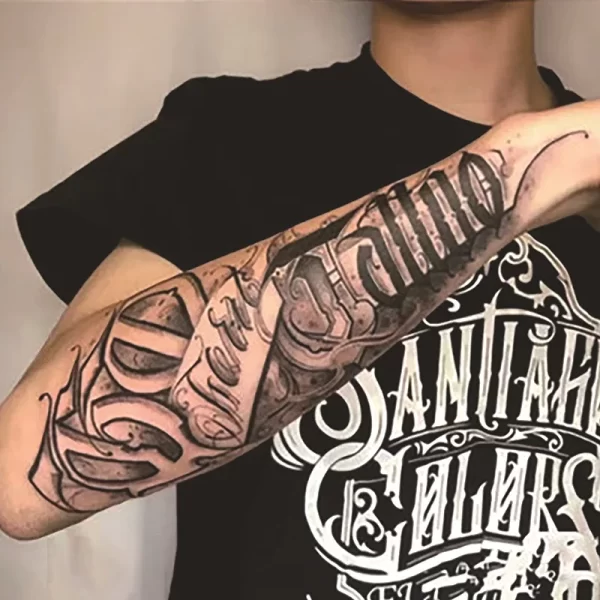 Semi Permanent Juice Ink Lasitng Temporary Tattoo Sticker Arm Sleeve Wings Text Eye Rose Waterproof Tattoos Fake Keep 7-15 Days - Image 8