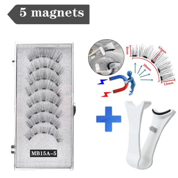 3d Magnetic False Eyelashes Reusable Waterproof Natural Long Lasting Eyelash Extension Tool False Eyelashes New 2024 - Image 12