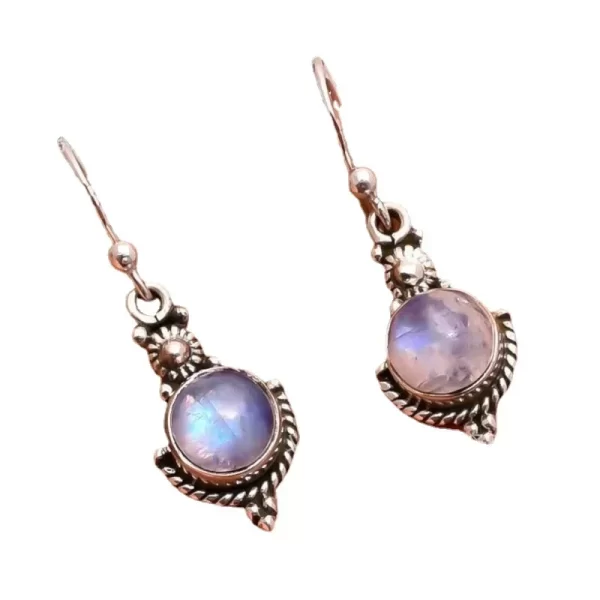 Delysia King Women Rainbow Moonstone Jewelry Vintage Earrings Ethnic Tribal Antique Eardrop - Image 7