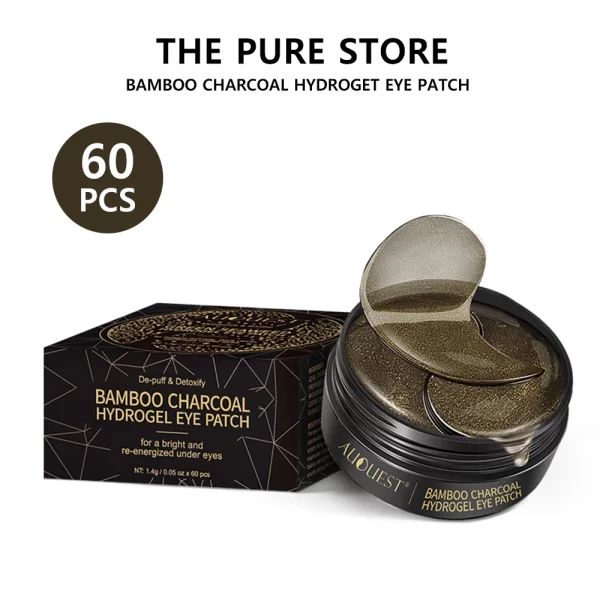 AUQUEST Bamboo Charcoal Collagen Eye Patches Anti Dark Circle Eye Mask Remove Eye Bags Moisturizing Eye Skin Care - Image 7