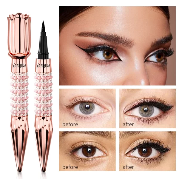 Liquid Eyeliner Pen Waterproof Black Long-Lasting Eye Liner Pencil Thick Quick-Dry Cosmetics Makeup Tool - Image 3