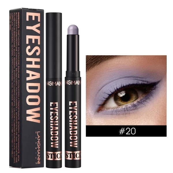 Smoky Dark Blue Eyeshadow Pencil Stick Waterproof Pearlescent 16 Colors Metallic Glitter Eye Shadow Highlighter Pen Makeup Tool - Image 8