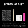 24pcs/ser Black Rose Flower Medium Square Press on Nails Decorated Acyrlic False Nail Art Fake Nails Set Finger Nails for Gluing - Image 6