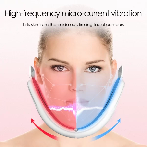 V Line Face Lift Massager Portable Facial Massage Device Rechargeable LED Display Double Chin Remove Facial Beauty Instrument - Image 3