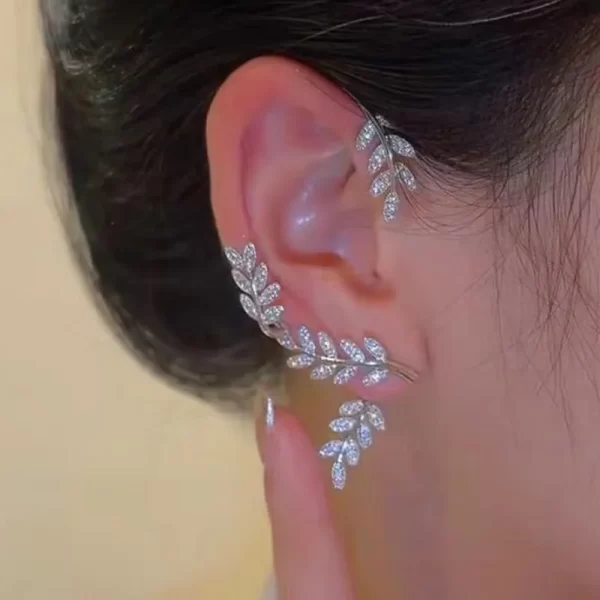 Korean Fashion Zircon Butterfly Elf Ear Cuff for Women Sparkling Zircon Crystal Without Piercing Clip Earrings Wedding Jewelry - Image 14