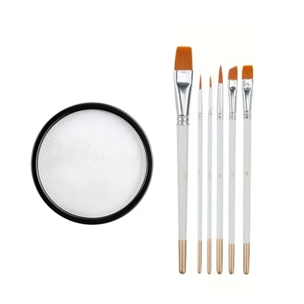 30G Water Solubility Monochromatic Body Paint Black And White Makeup Face Paint Halloween Party Waterproof Makeup Body Painting - Image 19
