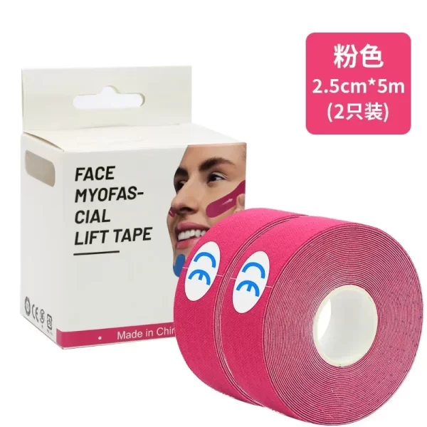 Kinesiology Tape for Face V Line Neck Eyes Lifting Tape Wrinkle Remover Sticker Facial Skin Care Tool Bandagem Elastica 2.5CM*5M - Image 8