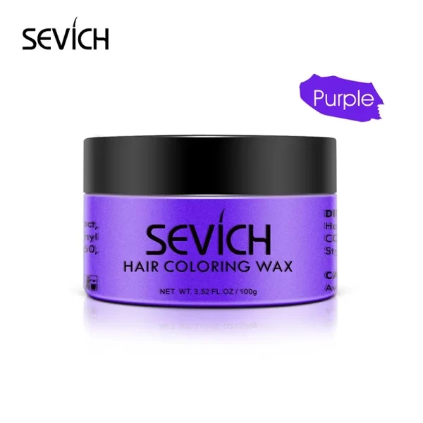 9 Color Hair Color Wax For Men and Women One-time Temporary Hair Color Cream Gel 100g Grandma Grey Color Hair Styling - Image 10