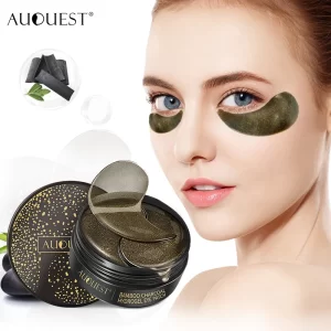 AUQUEST Bamboo Charcoal Collagen Eye Patches Anti Dark Circle Eye Mask Remove Eye Bags Moisturizing Eye Skin Care