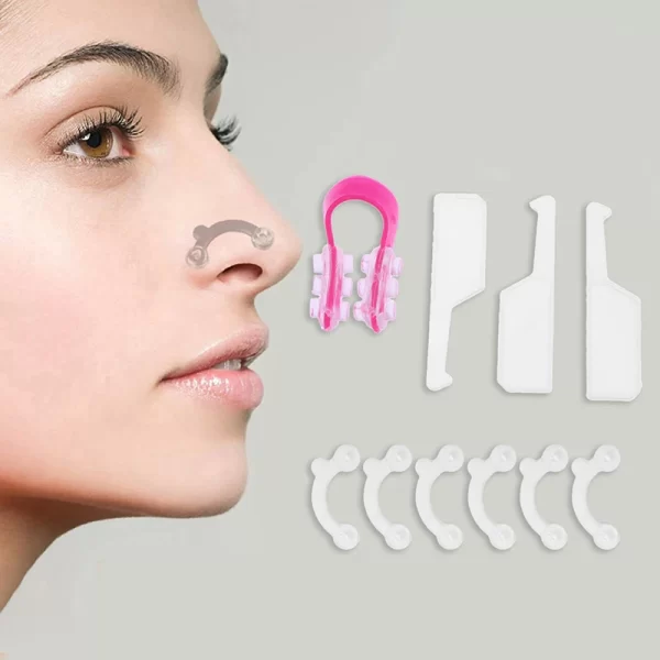 6Pcs/Set Beauty Nose Up Lifting Bridge Shaper Massage Tool No Pain Nose Shaping Clip Clipper Women Girl Massager 3 Size - Image 9