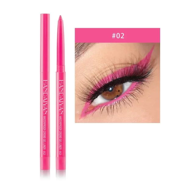 Sexy Purple Waterproof Matte Eye Cosmetics EyeLiner Pencil Long Lasting Women Fashion Pink Black Eye Charming Eye Liner Pencil - Image 13
