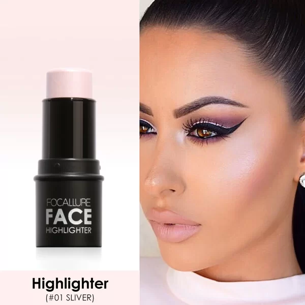Wholesale FOCALLURE Bronzer Highlighter Stick Waterproof Body Face Contour Corrector Illuminator Cream For Women's Makeup - Image 11