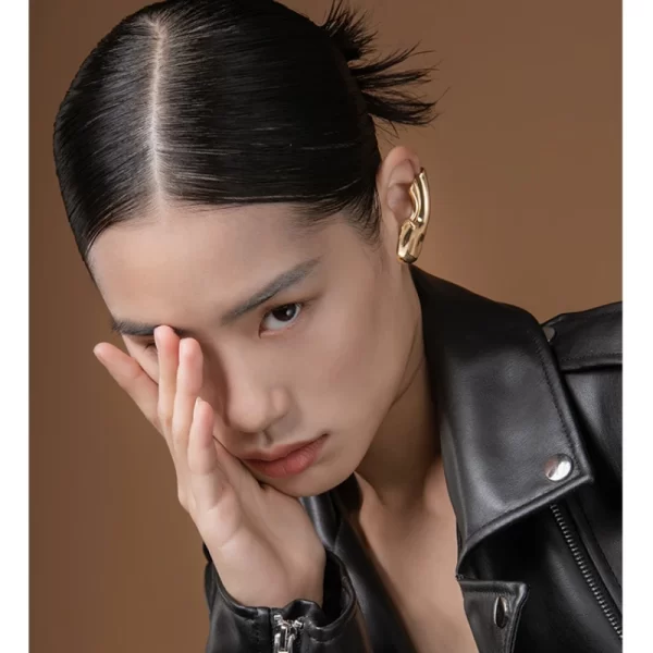 Punk Vintage Half Ear Contour Metal Ear Clip Stud Earrings For Women girls Ear Bones Clip Fashion Earring Jewelry Gift - Image 6