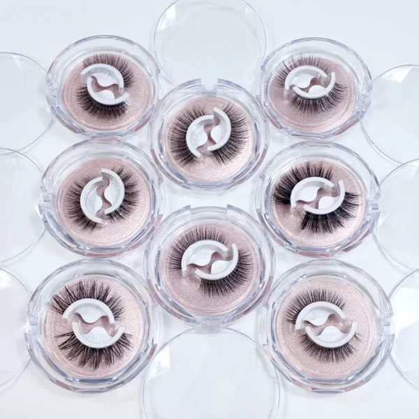Self Adhesive Eyelashes Glue-Free Reusable 3d Wispy Thick Natural Lashes Makeup Fake Eyelashes - Image 3