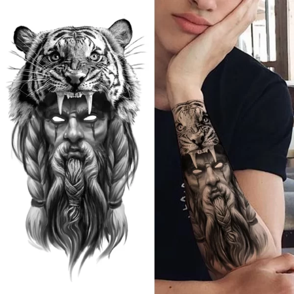 Waterproof Tattoo Stickers Body Small Arm Tattoo Stickers Animal Totem Men And Women Universal  Gift Decoration - Image 4
