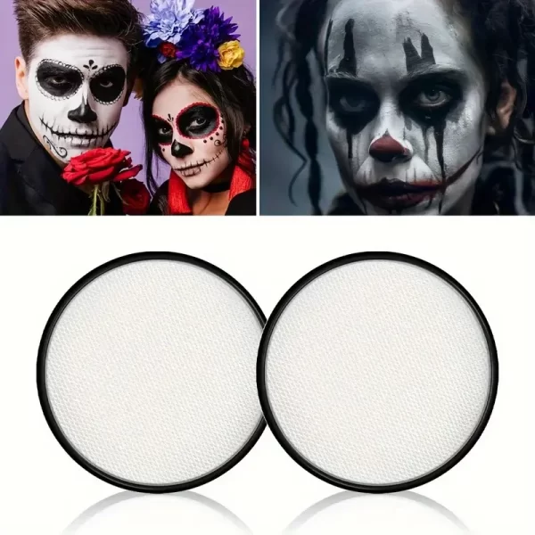 30G Water Monochromatic Body Paint Black And White Matching Makeup Face Paint Halloween Party Waterproof Makeup Body Painting - Image 8