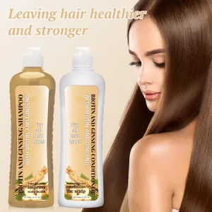 Biotin Shampoo Set Shampoo Set Promote Hair Growth Nourish  Oil Control Shampoo Moisturizing Conditioner,2*450ML