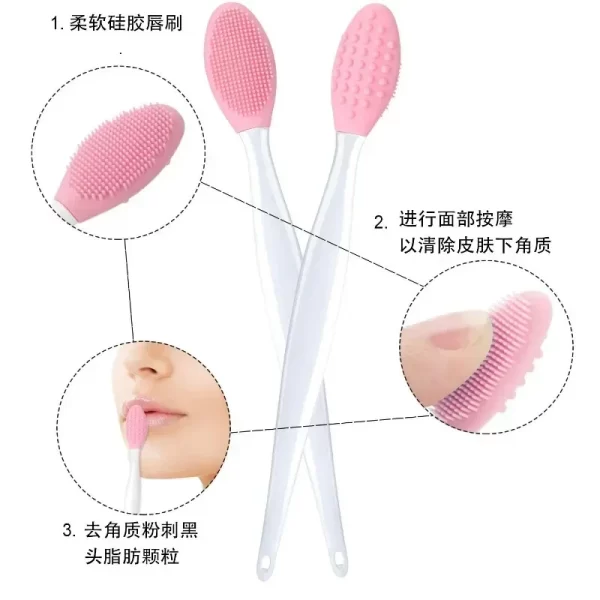 1PC Beauty Skin Care Wash Face Silicone Brush Exfoliating Nose Clean Blackhead Removal Brushes Tools With Replacement Head - Image 5