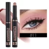 Smoky Dark Blue Eyeshadow Pencil Stick Waterproof Pearlescent 16 Colors Metallic Glitter Eye Shadow Highlighter Pen Makeup Tool - Image 21