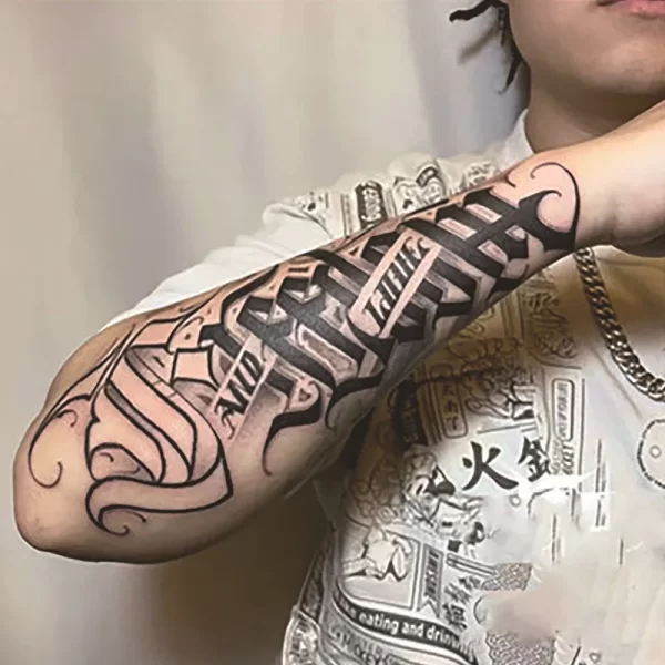 Semi Permanent Juice Ink Lasitng Temporary Tattoo Sticker Arm Sleeve Wings Text Eye Rose Waterproof Tattoos Fake Keep 7-15 Days - Image 42