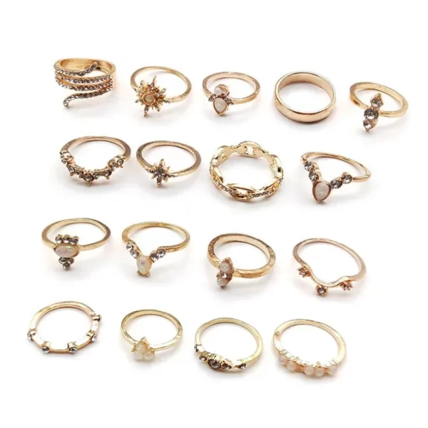Delysia King 17pcs/set Fashion Ring - Image 3