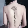 Sexy Alphabet English Long Line Waterproof Fake Tattoo Stickers For Women Back Water Transfer Temporary Tattos Party Decal - Image 6