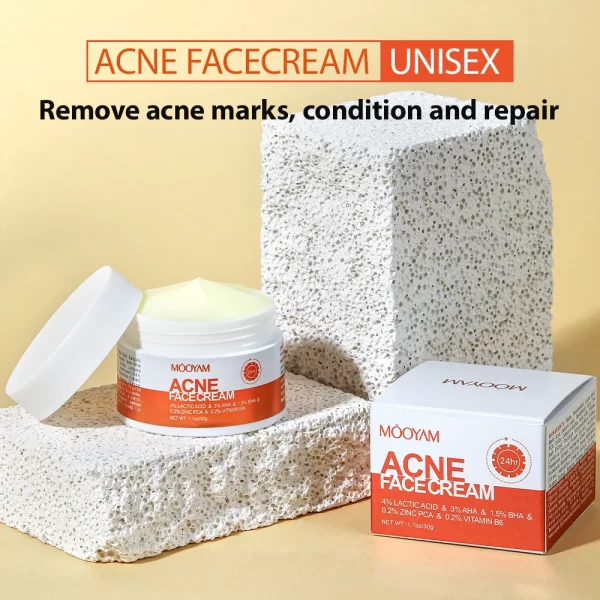 Acne Treatment Cream Anti Acne Face Cream Pimple Removal Spots Oil Control Shrink Pores Moisturizing Skin Care Cream - Image 3