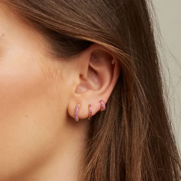 Korean Stainless Steel Round Circle Small Hoop Earrings Women Multicolor Zircon Minimal Punk Cartilage Earring Piercing Jewelry - Image 2