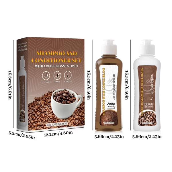 Shampoo Set Gentle Natural Promotes Hair Growth Nourishes Scalp Moisturizing Oil Control Shampoo Moisturizing Conditioner Set - Image 6