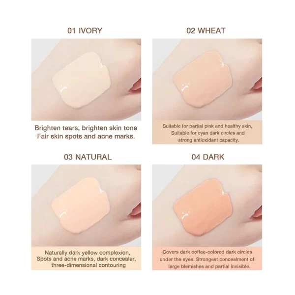 Mini Liquid Concealer High Coverage Corrector Anti Dark Circle Freckle Waterproof Foundation Cream for Face Makeup Base Cosmetic - Image 4