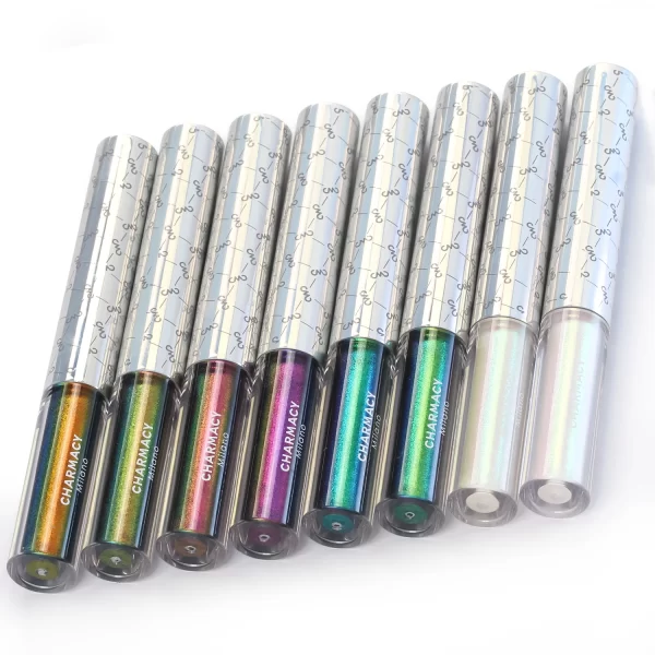 CHARMACY Chameleon Waterproof Liquid Eyeliner Glitter Long-lasting High Pigment Smudge-proof Eye Liner Makeup Cosmetic for Women - Image 5