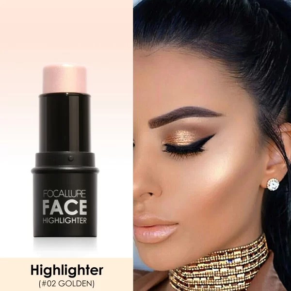 Wholesale FOCALLURE Bronzer Highlighter Stick Waterproof Body Face Contour Corrector Illuminator Cream For Women's Makeup - Image 13