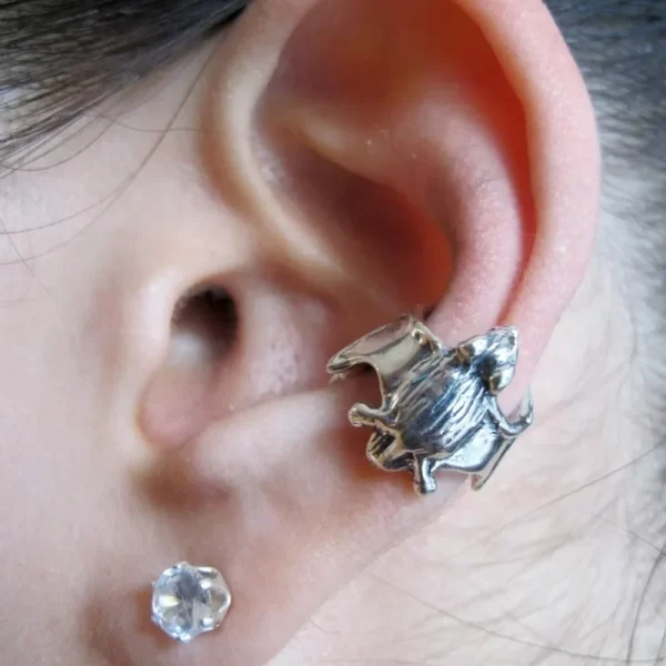 Vintage Earings for Women Fashion Black Hip Hop Zinc Alloy Geometric Dragon Claw Earrings Demon Slayer Geometric - Image 8