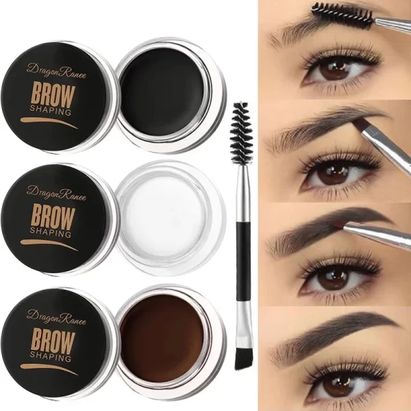 3D Wild Eyebrow Gel Wax Brow Styling Soap Waterproof Long Lasting Tint Eyebrows Enhancers Brows White Brown Makeup Cosmetic Tool - Image 2