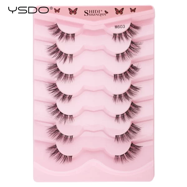Half Lashes 3/7/10 Pairs Soft Natural 3D Mink Eyelashes Wispy Mink Lashes Makeup Volume Fluffy Half False Eyelash Cilios Tools - Image 30