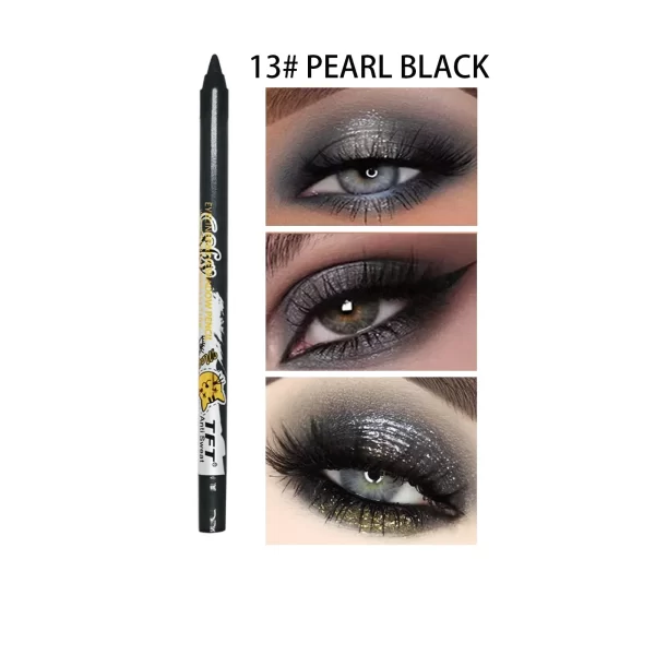 14 Colors Colorful Long-lasting Eyeliner Pencil Waterproof Quick-Dry No Blooming Blue Pink Eye Liner Pen Cosmetics Tools - Image 13