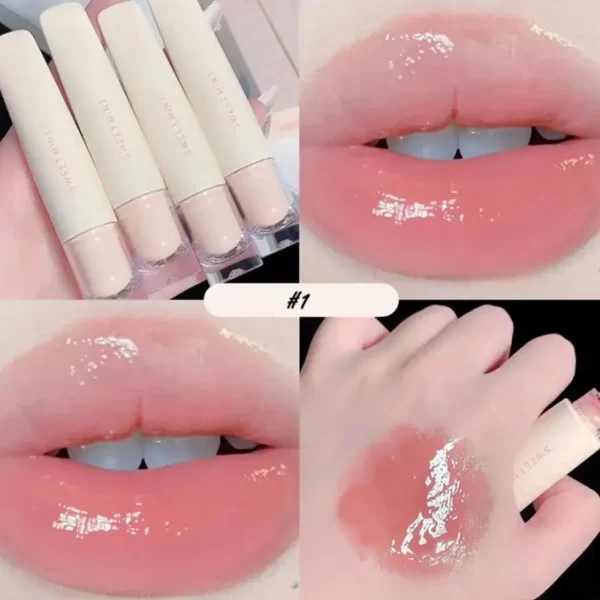 Sweet Mint Jelly Lip Glaze Non-stick Lip Tint Lasting Cosmetic Liquid Lip Moisturizing Crystal Lipstick Korean Glass Gloss - Image 9