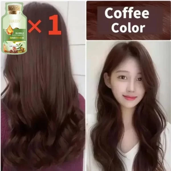 Natural Pure Herbal Hair Dye Shampoo 5 Minutes Change Hair Color Non-irritating Repair Gray White Fashion Hair Care Women Men - Image 8