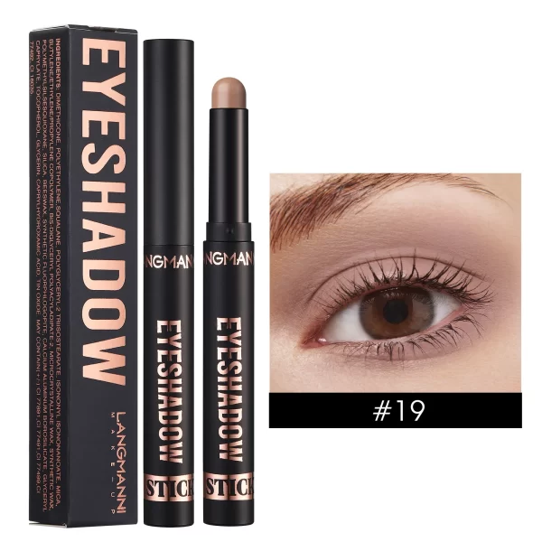 Smoky Dark Blue Eyeshadow Pencil Stick Waterproof Pearlescent 16 Colors Metallic Glitter Eye Shadow Highlighter Pen Makeup Tool - Image 18