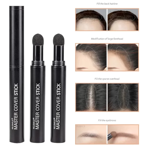 1PC Hairline Concealer Pen Control Hair Root Edge Blackening Instantly Cover Up Grey White Hair Natural Herb Hair Concealer Pen - Image 2