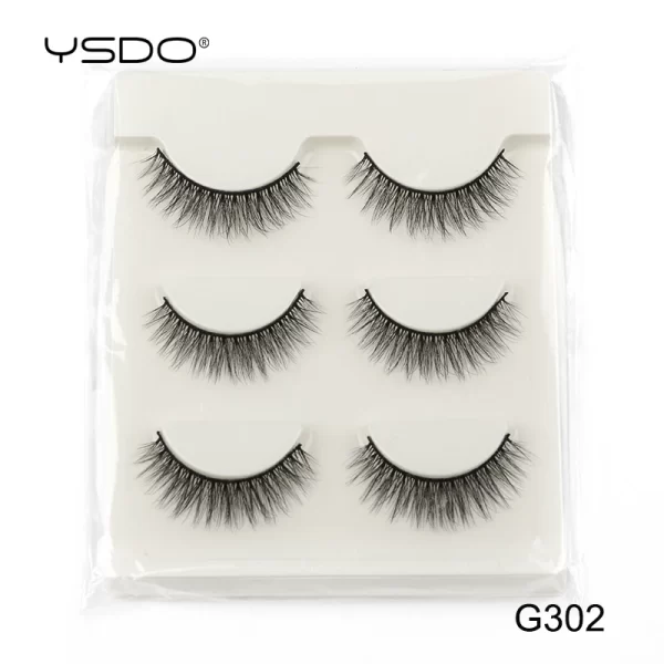 Half Lashes 3/7/10 Pairs Soft Natural 3D Mink Eyelashes Wispy Mink Lashes Makeup Volume Fluffy Half False Eyelash Cilios Tools - Image 29