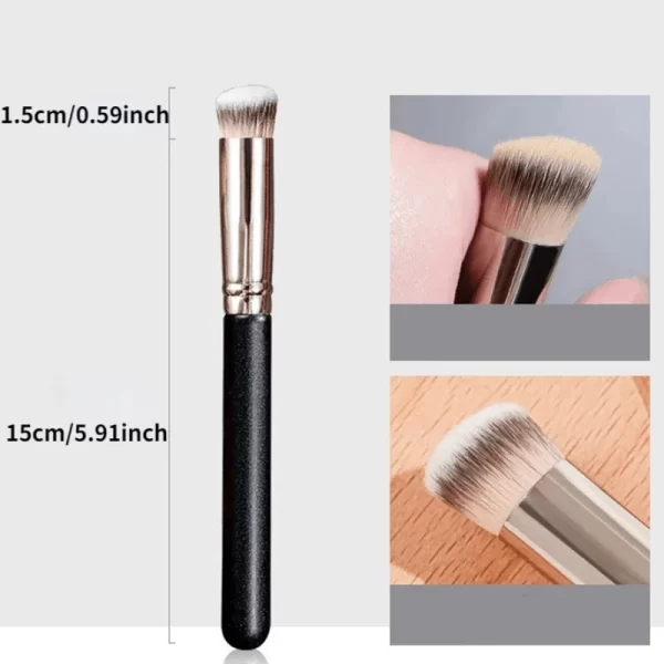1/2/5 pcs Foundation Concealer Brush, Premium Contour Blusher Brushes, Flawless Under Eye Dense Face Makeup Brush For Blending - Image 5